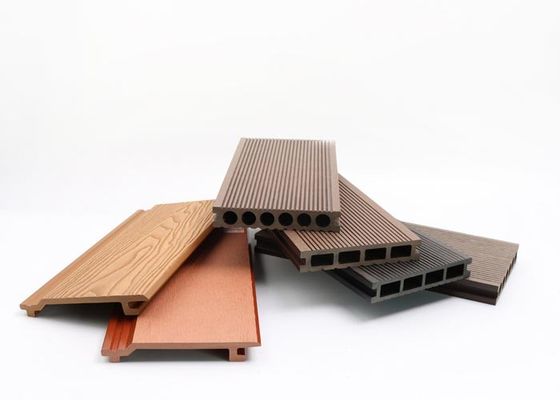 प्लास्टिक क्रैक रेज़िस्टेंट WPC डेकिंग WPC टेरेस बोर्ड 140x25x2900