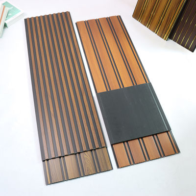 लकड़ी के दाने वाले पीवीसी वॉल पैनल सजावटी दीवार बोर्ड बेडरूम लिविंग रूम टीवी बैकग्राउंड वॉल के लिए पर्यावरण के अनुकूल सामग्री