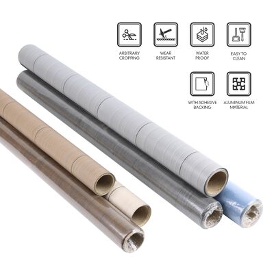 यथार्थवादी पैटर्न के साथ सजावटी फर्श फिल्म स्थापित करने के लिए आसान और हटाने योग्य