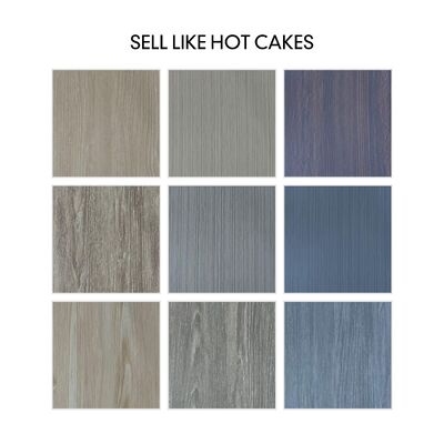 मजबूत चिपकने वाली बैकिंग के साथ हटाने योग्य 0.7 मिमी पीवीसी विनाइल फ्लोरिंग रोल स्टिकर