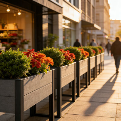 धातु के पैरों वाला ऊंचा उठा हुआ बगीचा, बाहरी सब्जी, फूल, जड़ी-बूटी लगाने के लिए
