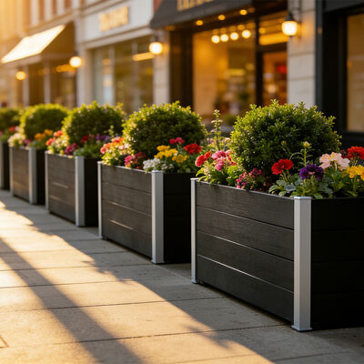 आउटडोर सब्जी फूल जड़ी बूटी उद्यान के लिए बड़े उठाया उद्यान बिस्तर प्लांटर बॉक्स