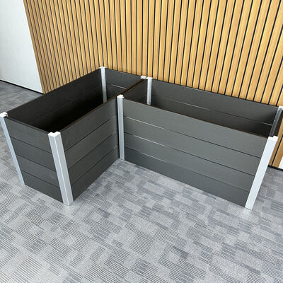 बैकयार्ड प्लांटिंग के लिए वाटरप्रूफ फायर रिटार्डेंट इको फ्रेंडली मटेरियल के साथ आउटडोर रेज्ड गार्डन बेड प्लान्टर बॉक्स