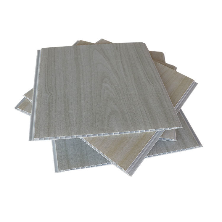दक्षिण अमेरिकी के लिए उच्च चमकदार इनडोर लकड़ी 250x8mm मुद्रण पीवीसी छत पैनल