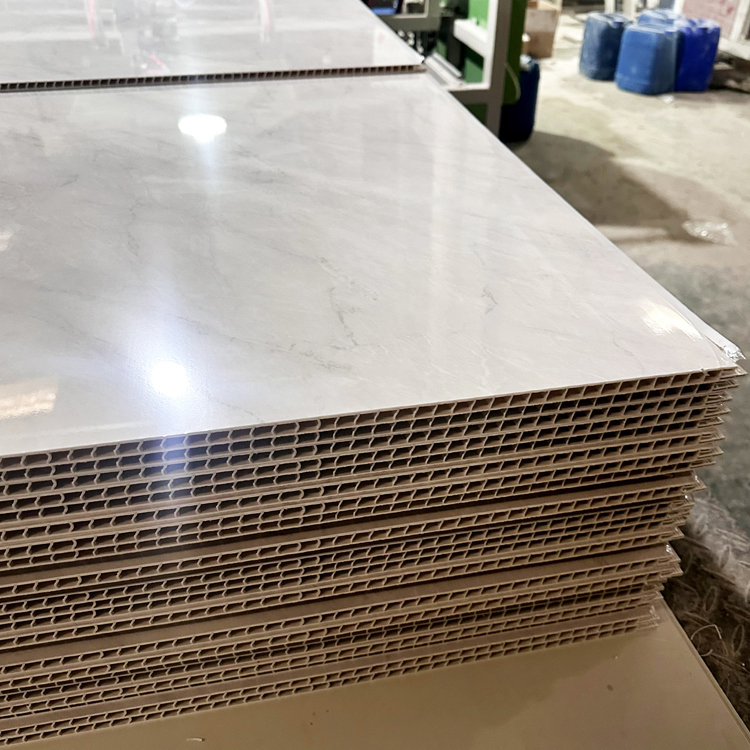 संगमरमर पर्यावरण के अनुकूल प्लास्टिक बाथरूम पैनल आंतरिक दीवारों विला अपार्टमेंट वाटरप्रूफ बाथरूम के लिए