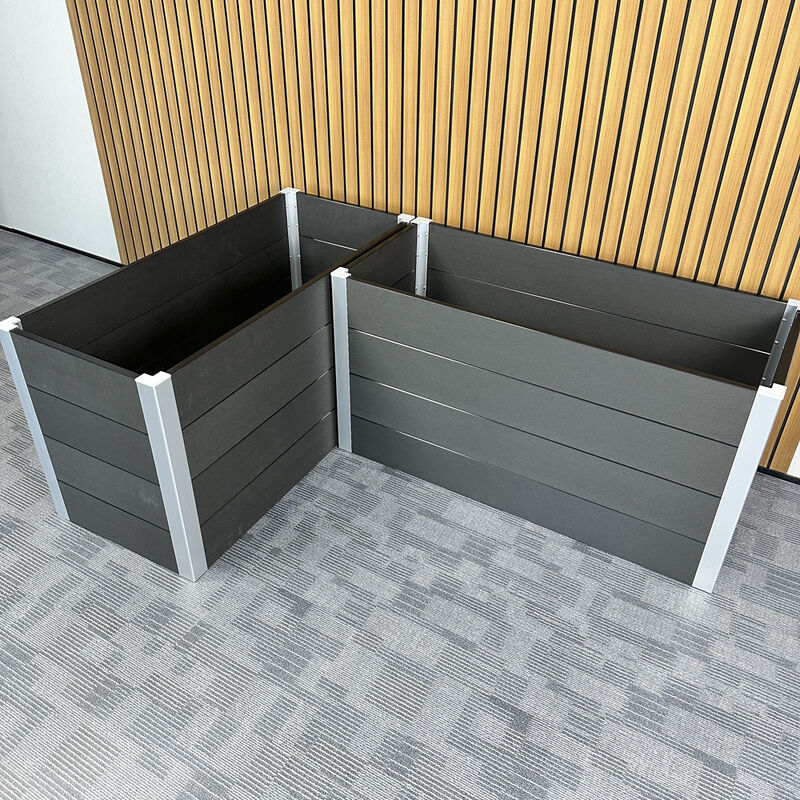 बैकयार्ड प्लांटिंग के लिए वाटरप्रूफ फायर रिटार्डेंट इको फ्रेंडली मटेरियल के साथ आउटडोर रेज्ड गार्डन बेड प्लान्टर बॉक्स