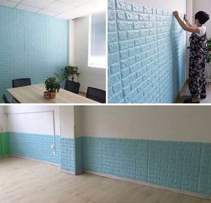 घर की सजावट के लिए 3D PE फ़ोम वॉलपेपर स्वयं चिपकने वाला वॉलपेपर