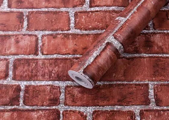 वाटरप्रूफ टिकाऊ स्वयं चिपकने वाला PVC वॉलपेपर घर की सजावट को रोल करता है