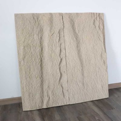 इंडोर लग्जरी PU फॉक्स स्टोन वॉल पैनल वाटरप्रूफ 3D सजावटी 100mm