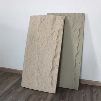इंडोर लग्जरी PU फॉक्स स्टोन वॉल पैनल वाटरप्रूफ 3D सजावटी 100mm