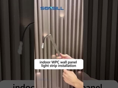 सजावट के लिए लकड़ी के अनाज इनडोर बांसुरी पीवीसी आंतरिक डब्ल्यूपीसी दीवार पैनल