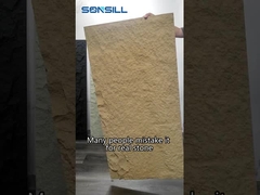 हल्के पीयू पॉलीयूरेथेन पत्थर पैनल दीवार कृत्रिम नकली 1200 * 600 मिमी